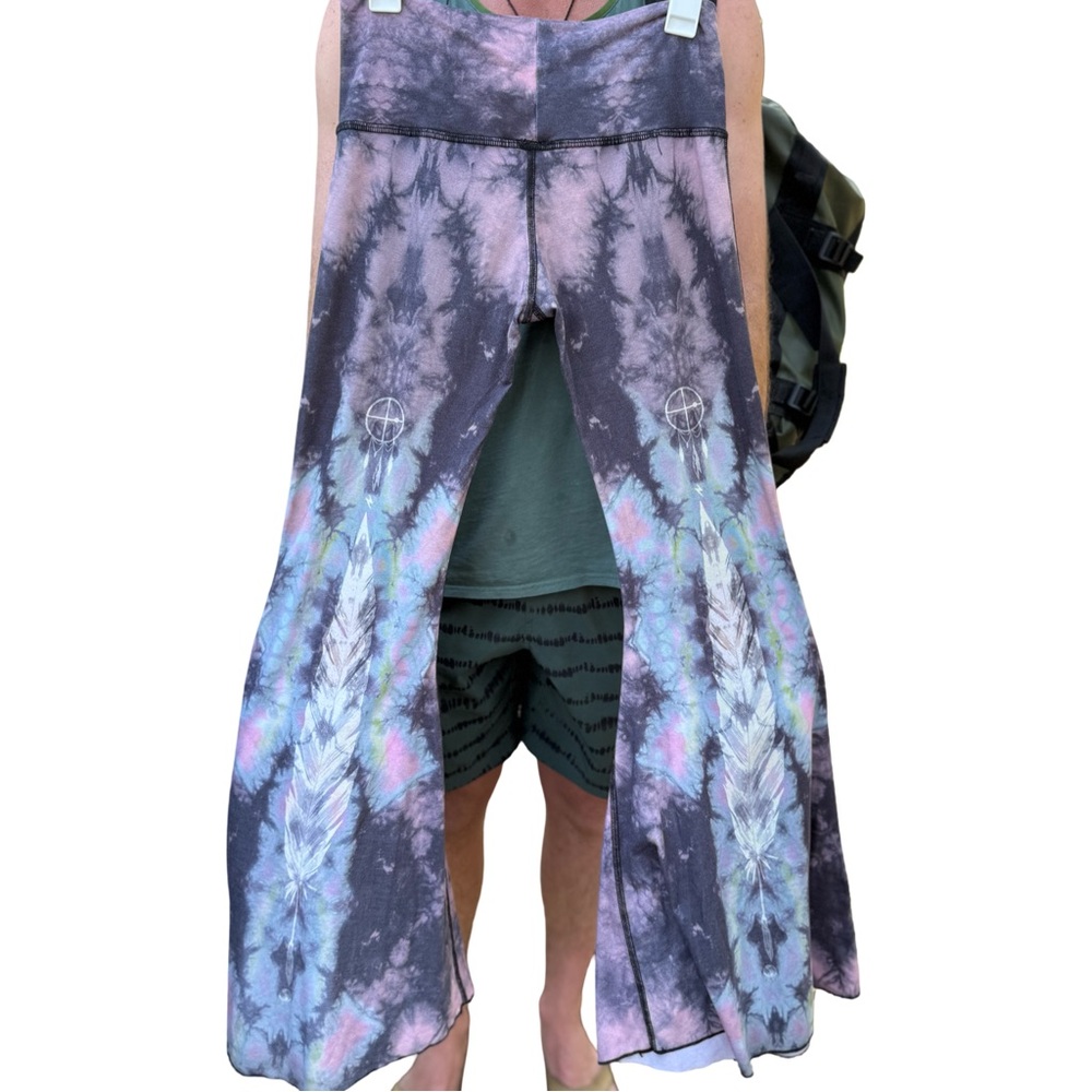 Teeki Multicolor Tie-Dye Flare Pants